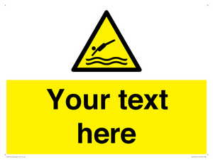 Custom Warning diving area